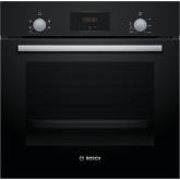 Bosch HHF113BA0B 59.4cm Built In Electric Single Oven With 3D Hot Air - Black