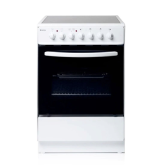 Haden HEC60W 60cm Single Oven Electric Cooker with Ceramic Hob - White