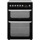 Hotpoint HUE61K 60Cm Double Oven Electric Cooker