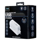 Masterplug 63060 4 Skt 2 HDMI Surge 2 M Extention Lead