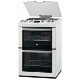 Zanussi ZCG669GW 60Cm Gas Cooker, Double Oven