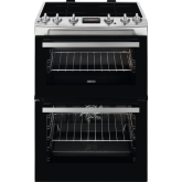 Zanussi ZCI66280XA 60cm Double Oven Electric Cooker with Induction Hob - Stainless