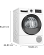 Bosch WQG24509GB 9kg Heat Pump Tumble Dryer - White