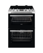 Zanussi ZCI66280XA 60cm Double Oven Electric Cooker with Induction Hob - Stainless