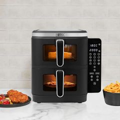 Haden 211200 11.0L Double Stack Air Fryer With Window - Black