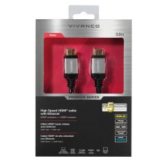Premium High Speed HDMI® cable with Ethernet, 3m
