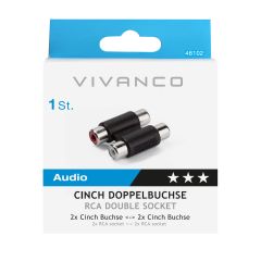 Vivanco 46102 Rca Phono Double Adapter
