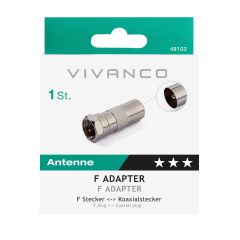 Vivanco 48103 F Short Adapter (Coax Soc - F Soc)