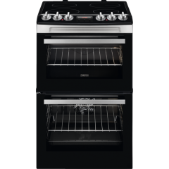 Zanussi ZCV46250XA Ceramic Double Electric Cooker