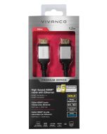 Premium High Speed HDMI® cable with Ethernet, 1,2m