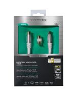 Vivanco 43150 Premium Coax Cable With Adapter 5M - 110Db