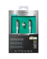 Vivanco 43153 PREMIUM COAX CABLE WITH ADAPTER 3M - 90dB