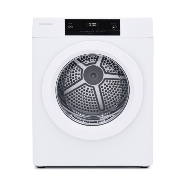 Montpellier MTD30P 3kg Vented Compact Tumble Dryer in White