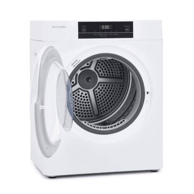 Montpellier MTD30P 3kg Vented Compact Tumble Dryer in White