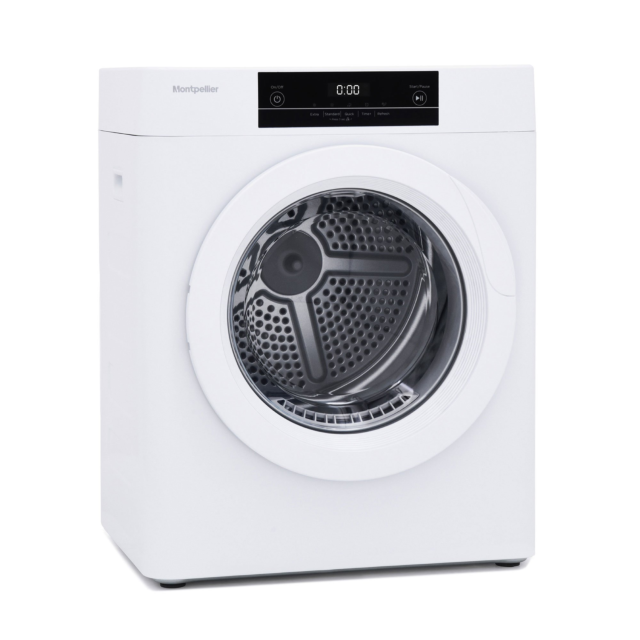 Montpellier MTD30P 3kg Vented Compact Tumble Dryer in White