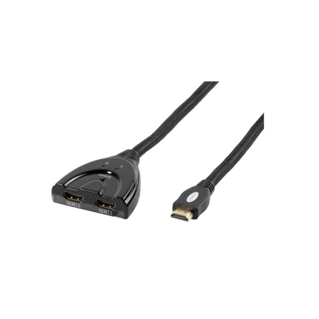 Vivanco 47078 Automatic HDMI Switcher (2 X Soc-1 X Plug)
