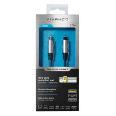 Vivanco 41826 Premium Fibre Optic Connection Lead, 1,2M